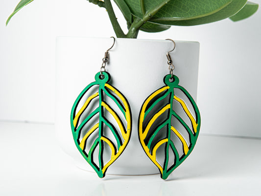 The dangle earrings style creates a statement piece that is both fashionable and versatile