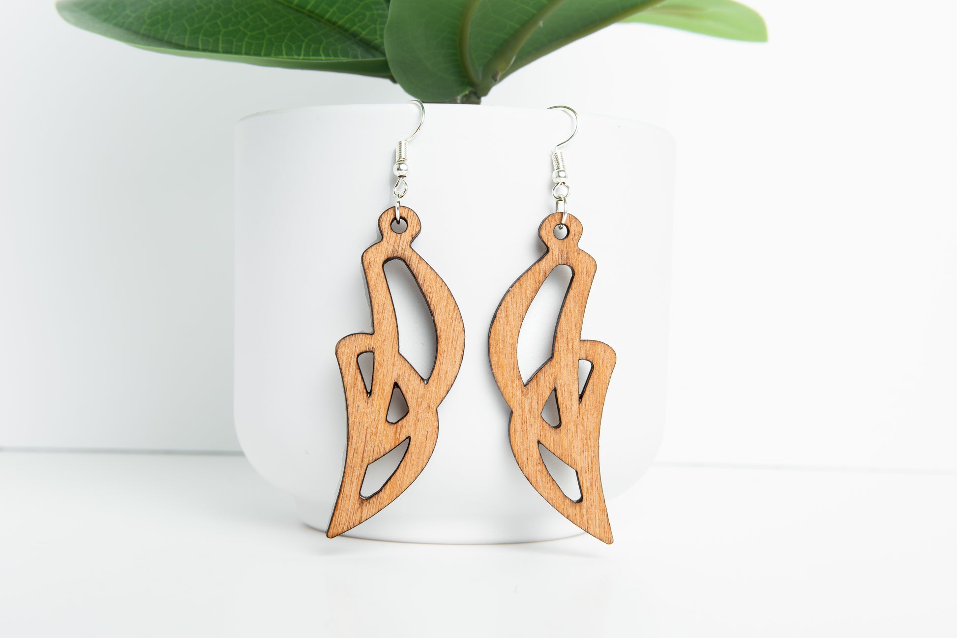 Crafted wire-wrapped earrings