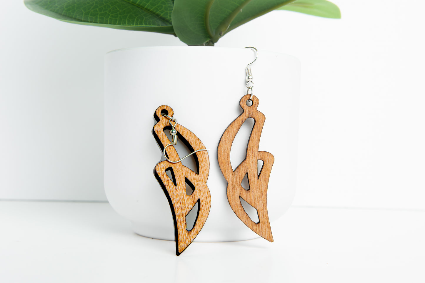 Craft Earrings, laser crafted/Handmade craft