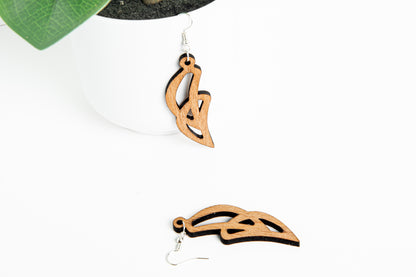 Craft Earrings, laser crafted/Handmade craft