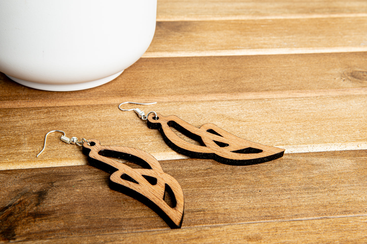 Craft Earrings, laser crafted/Handmade craft