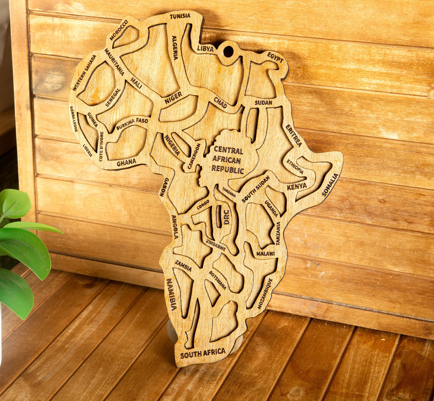 Wooden Africa Wall Art