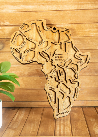 Wooden Africa Wall Art