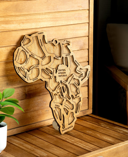 Wooden Africa Wall Art