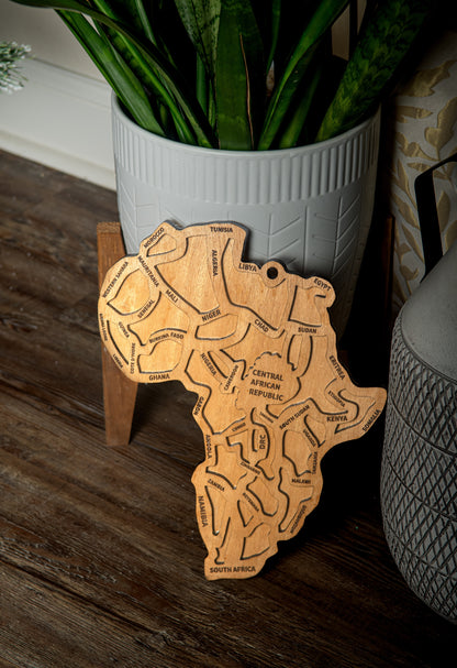 Wooden Africa Wall Art